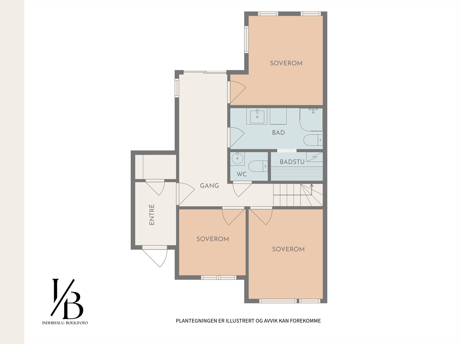 Plantegning 1. etasje Galleribilde