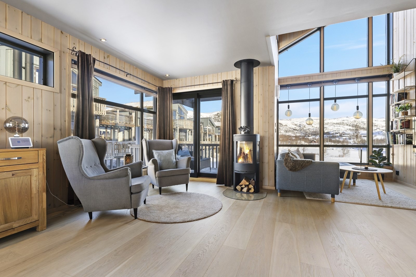 Åpen og innbydende stue Galleribilde