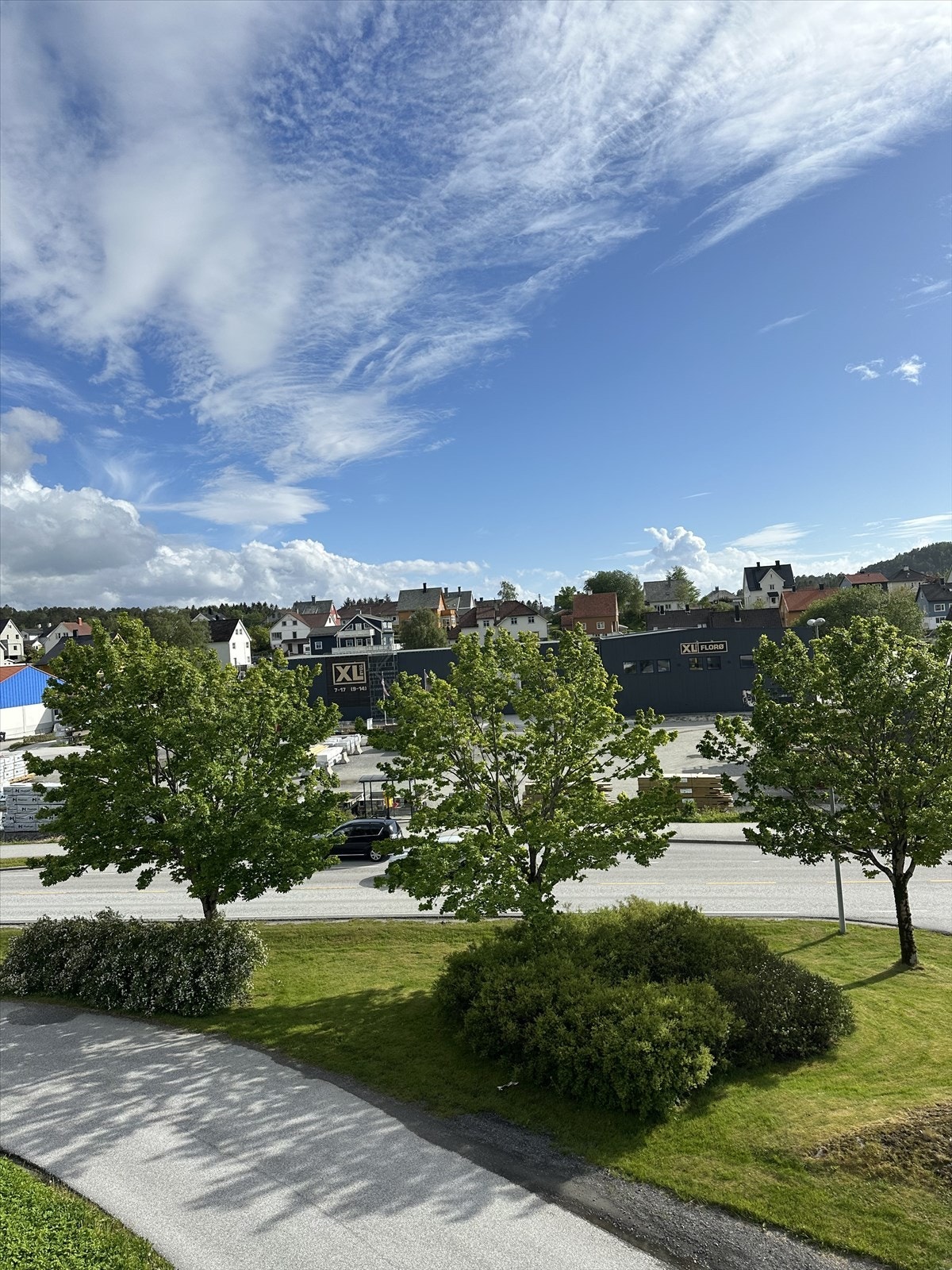 Utsikt frå veranda - ope og fint Galleribilde