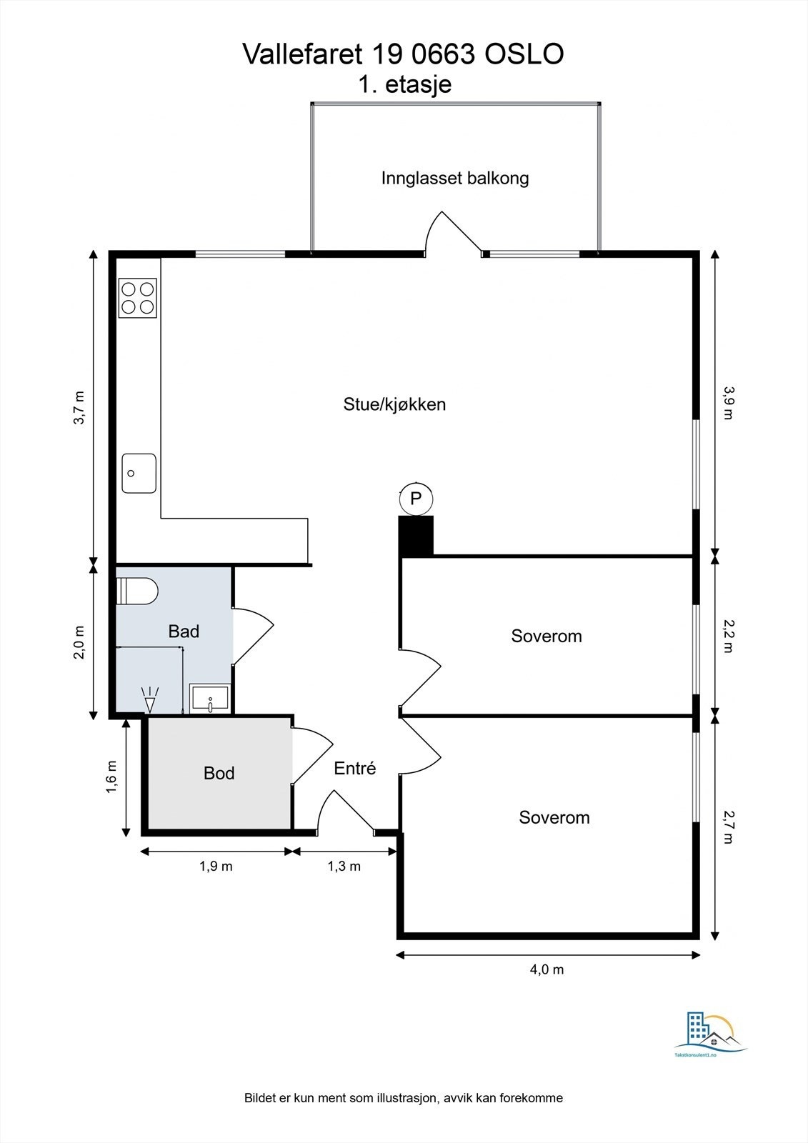 Plantegning Galleribilde