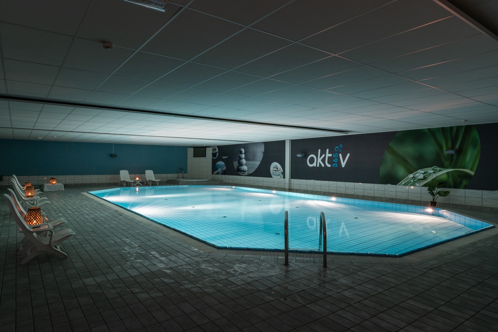 På Aktiv365 finner man også et basseng for innendørs svømming. Galleribilde