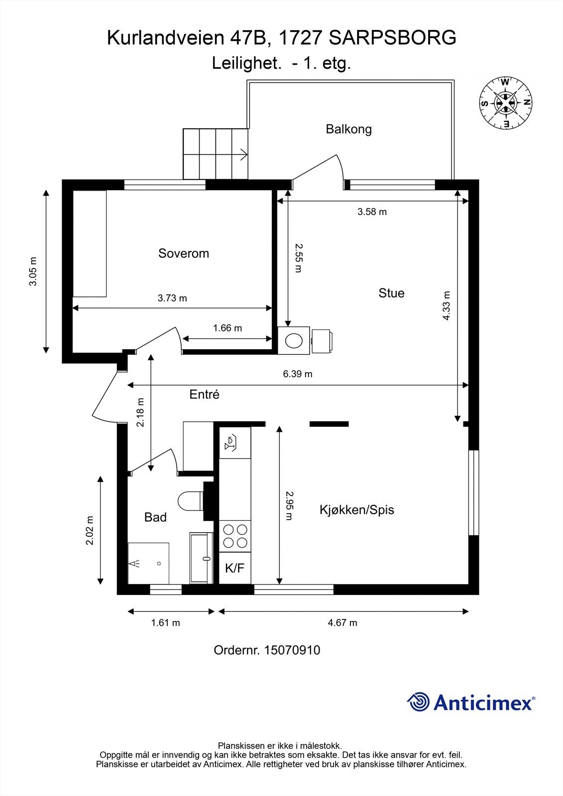 Leiligheten disponerer også loftsbod og to kjellerboder. Galleribilde