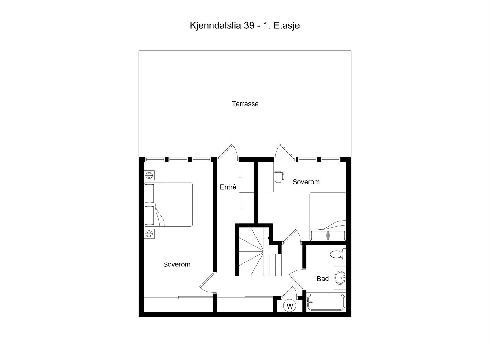 Plantegning 1. etasje. Galleribilde