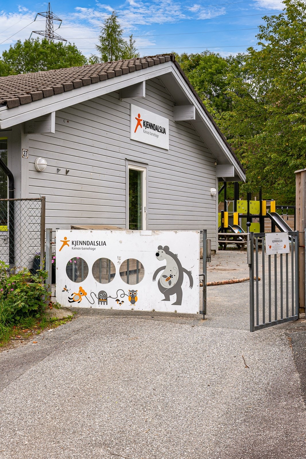 Kjenndalslia barnehage ligger kun et steinkast unna. Galleribilde