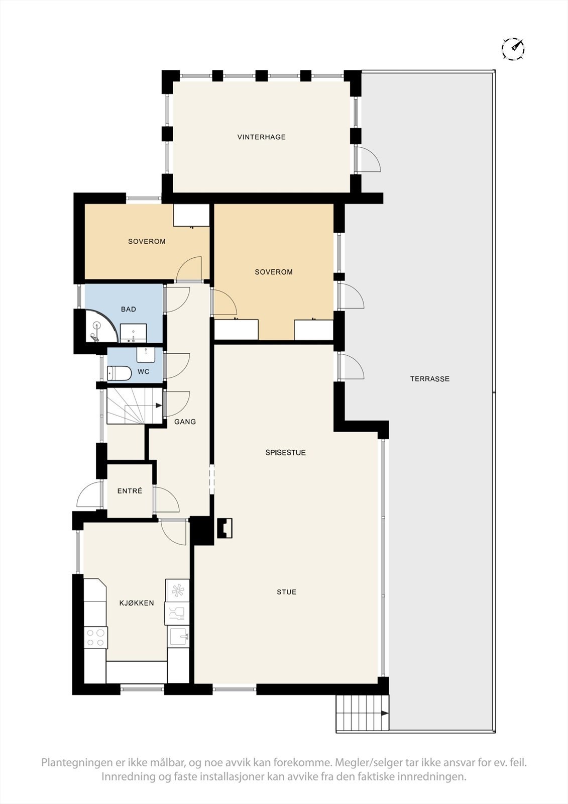 Plantegning - 1.etasje Galleribilde