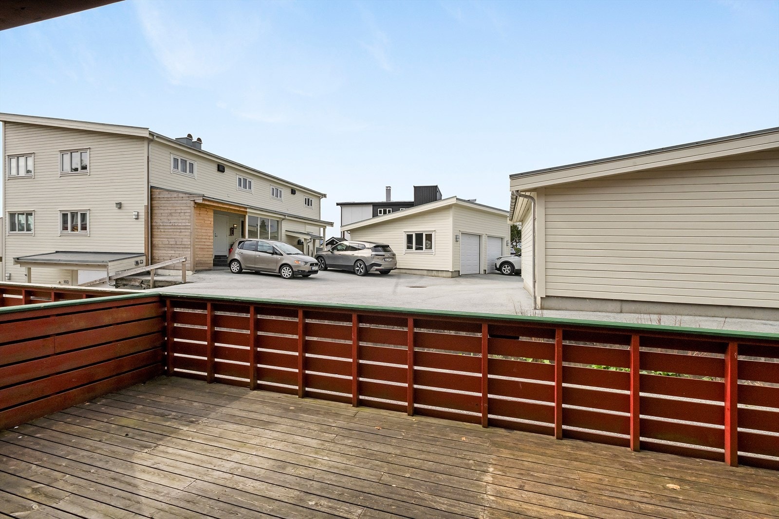 Stor vestvendt terrasse Galleribilde