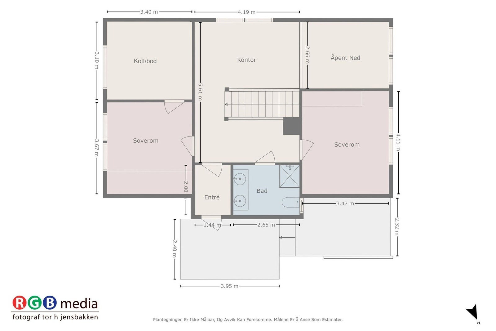 Plantegning 2. etasje Galleribilde