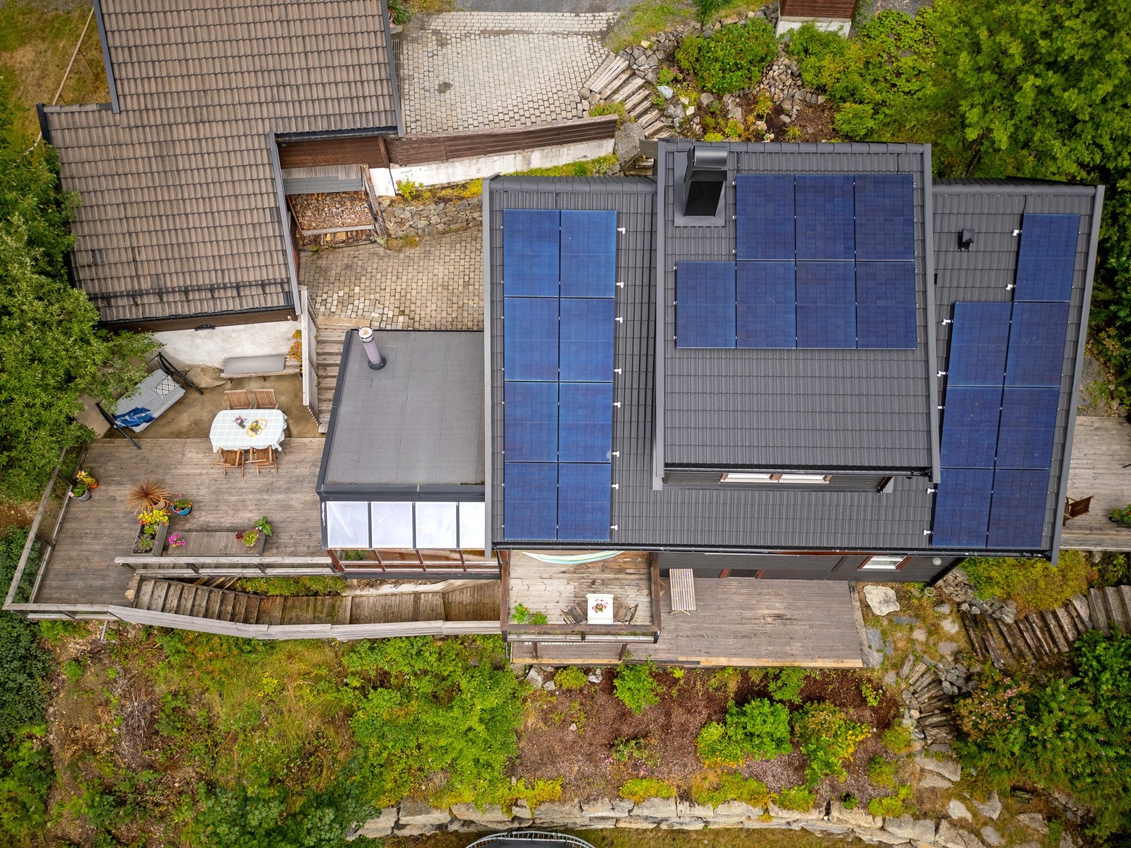 Solcelle på tak Galleribilde