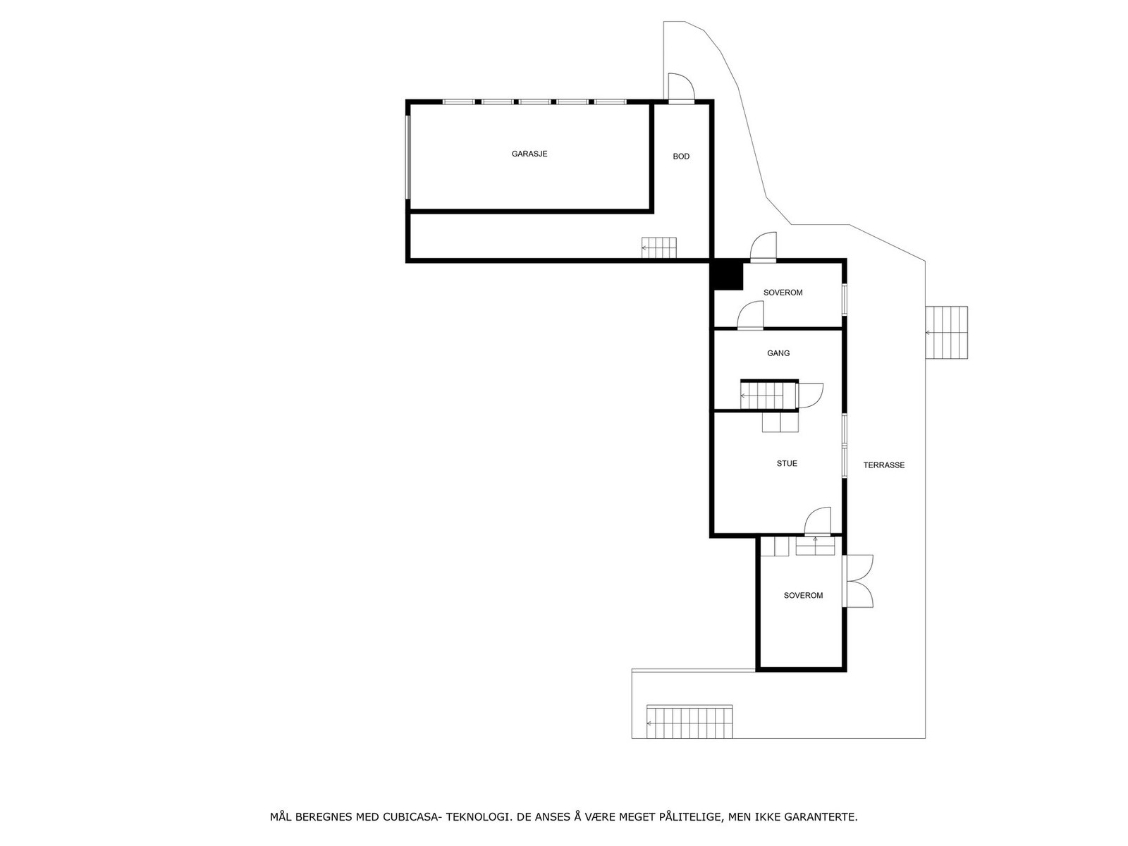 Plantegning underetasje. Galleribilde