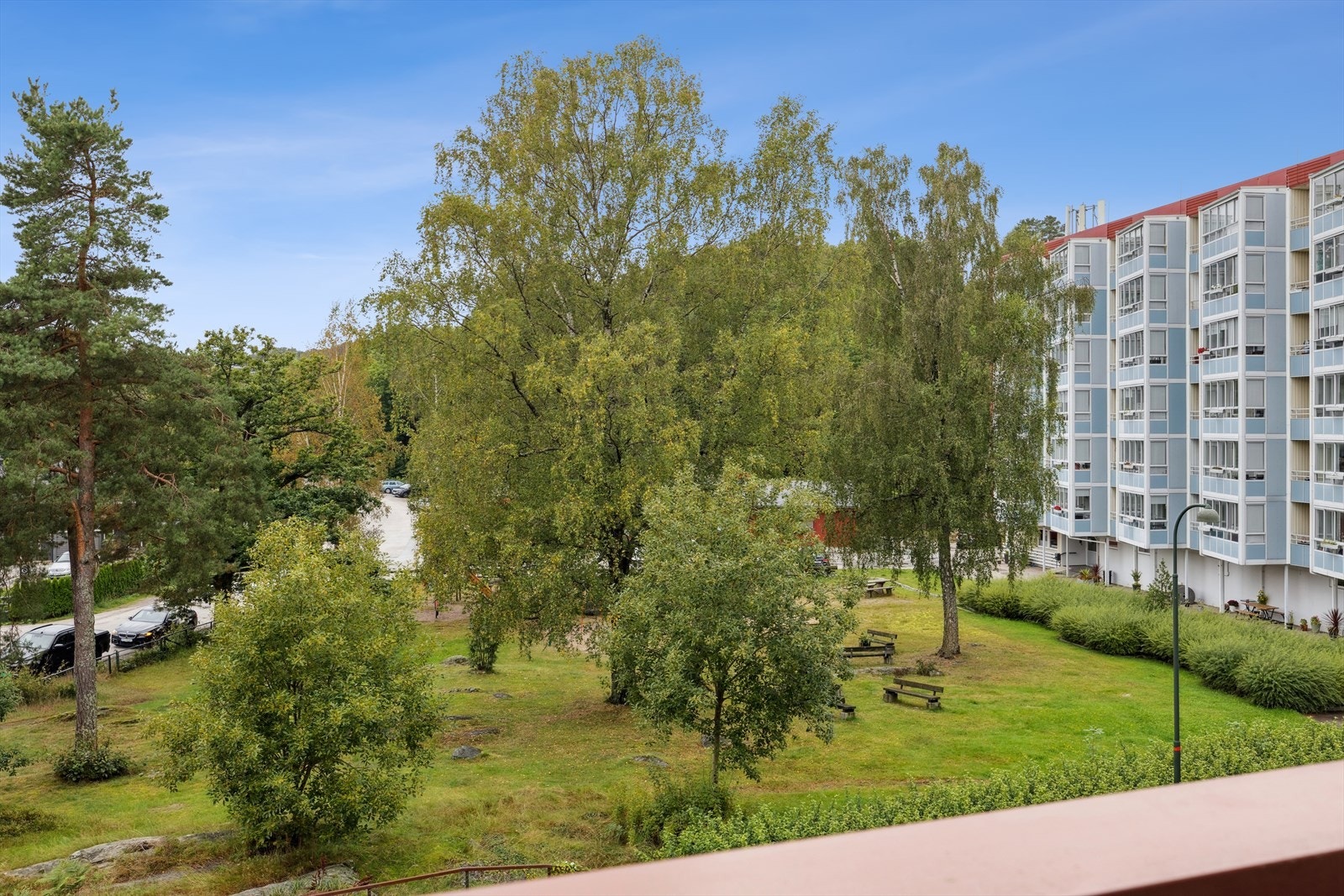 Utsikt fra balkongen Galleribilde