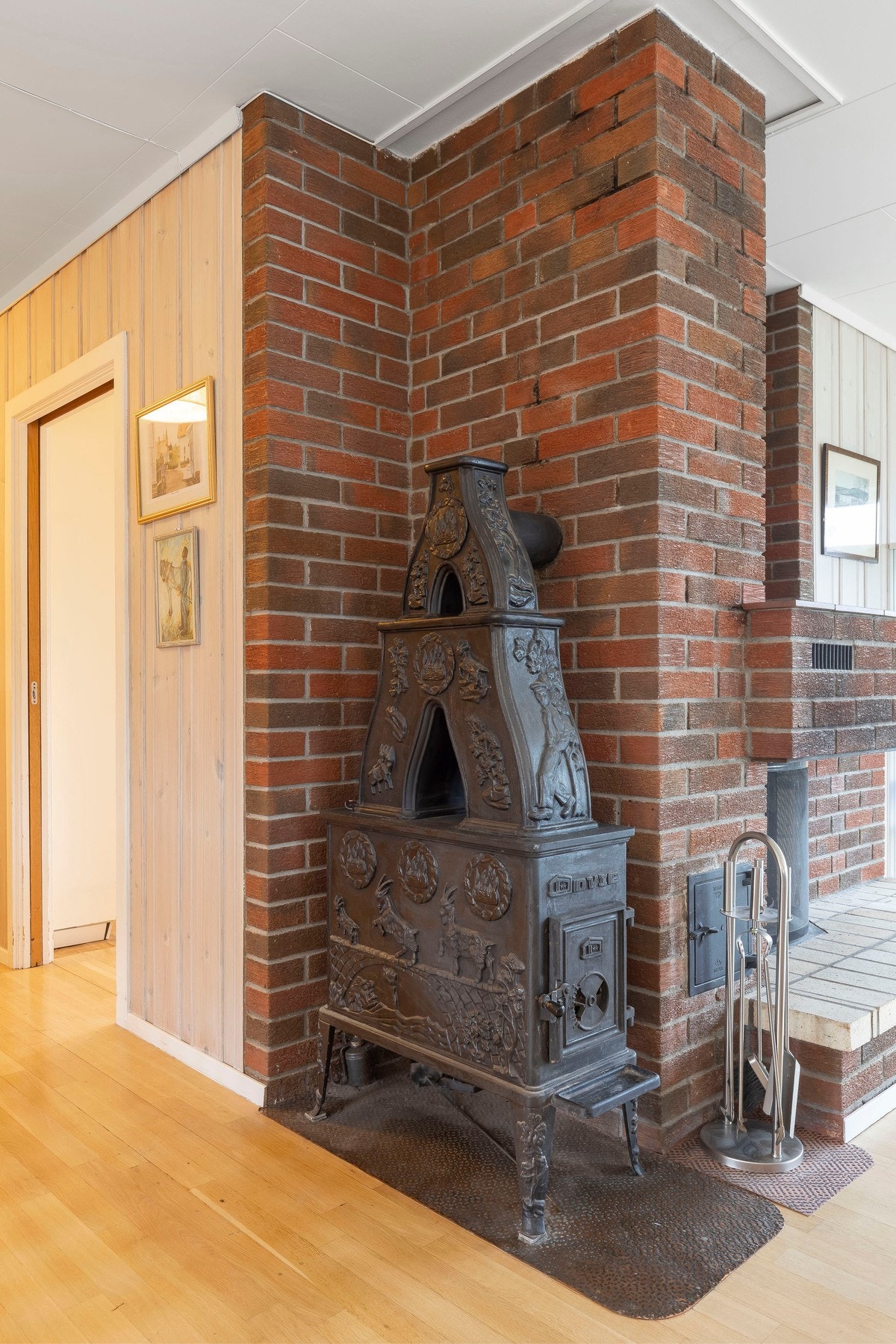 Peisovnen gir mulighet for ekstra varme på kjølige dager. Galleribilde