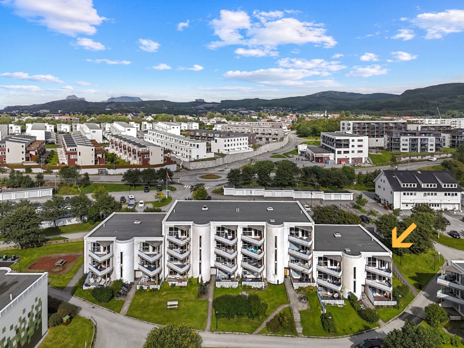 Leiligheten har en særdeles fin beliggenhet i bygget. Galleribilde