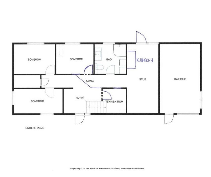 Plantegning Kongerødvegen 2 Galleribilde