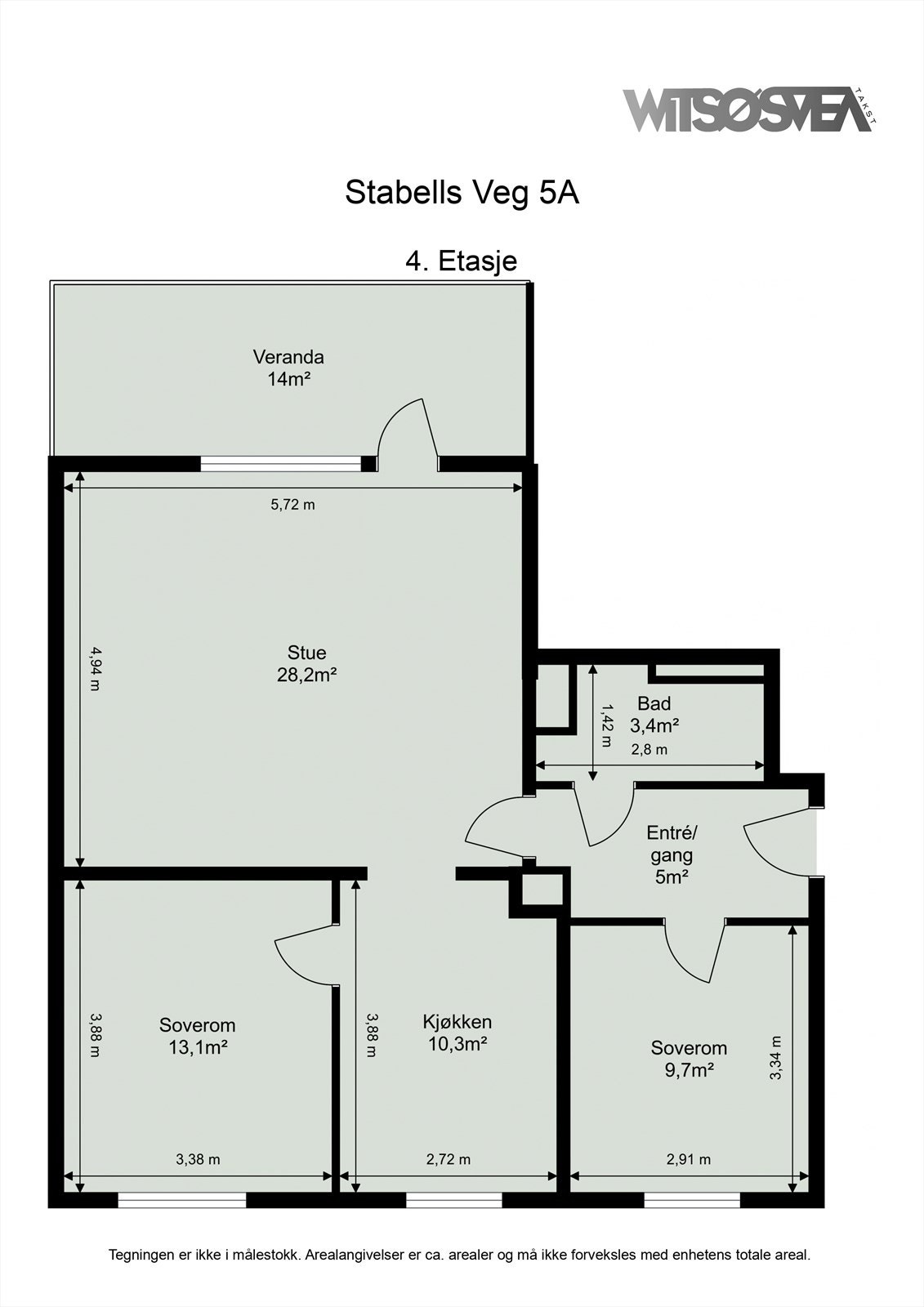 Ta en titt på planskissen og gjør deg kjent med romfordelingen! Galleribilde