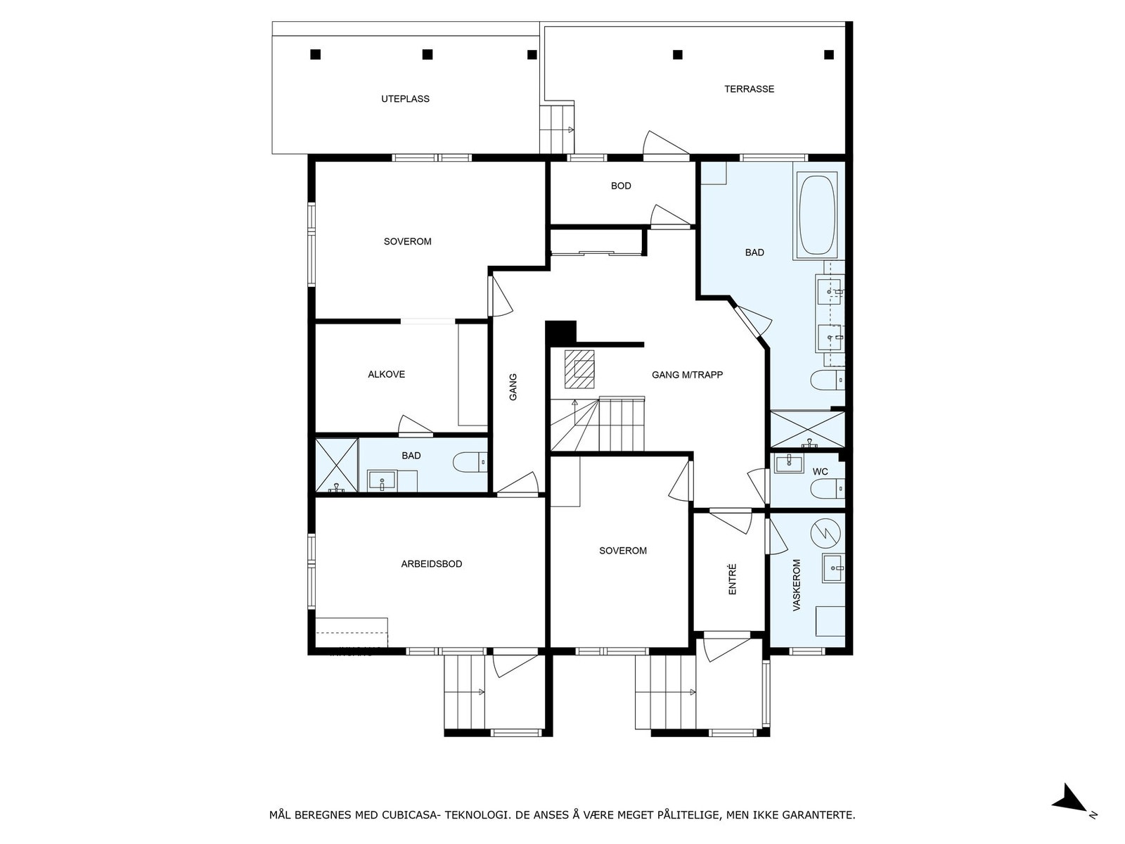 Planskisse 1. etasje Galleribilde