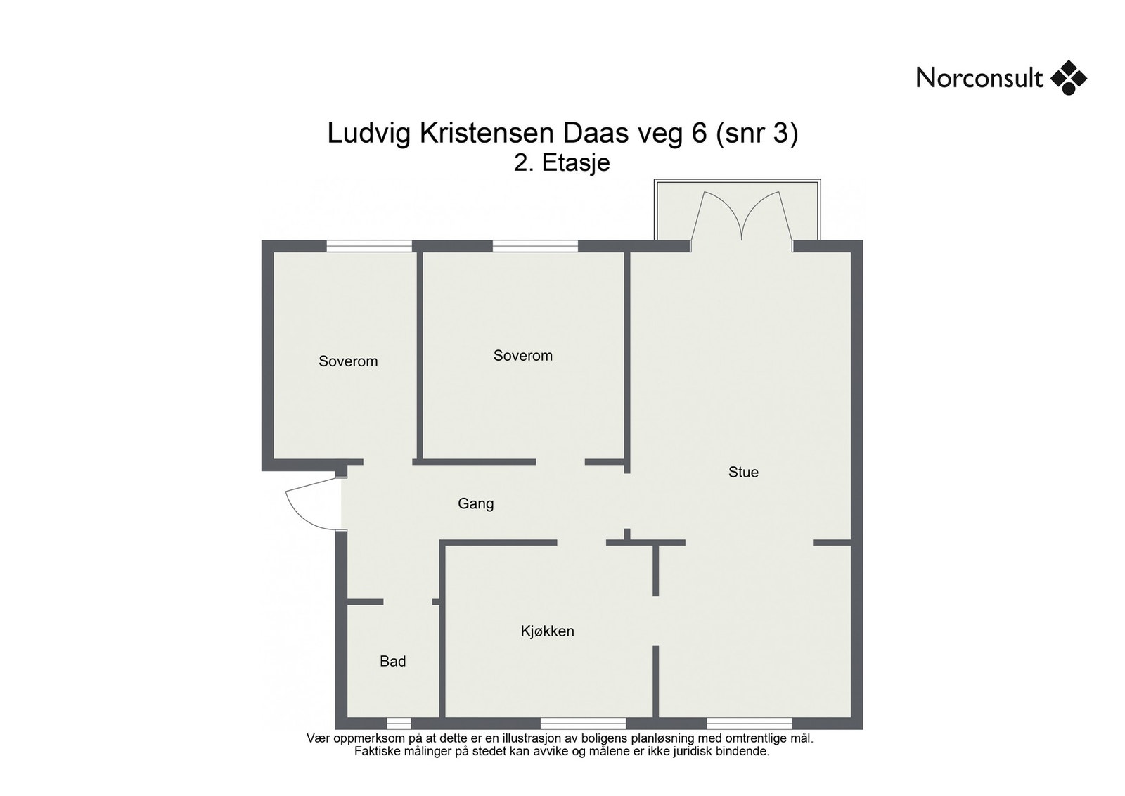 Planskisse - 2.etasje Galleribilde