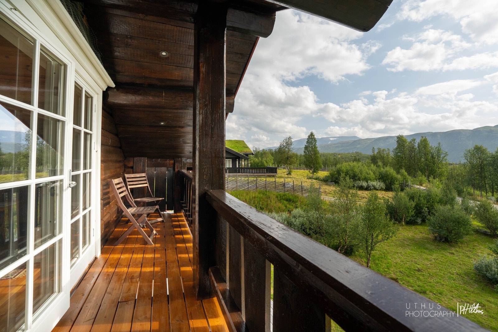 Flott utsikt fra balkong. Galleribilde