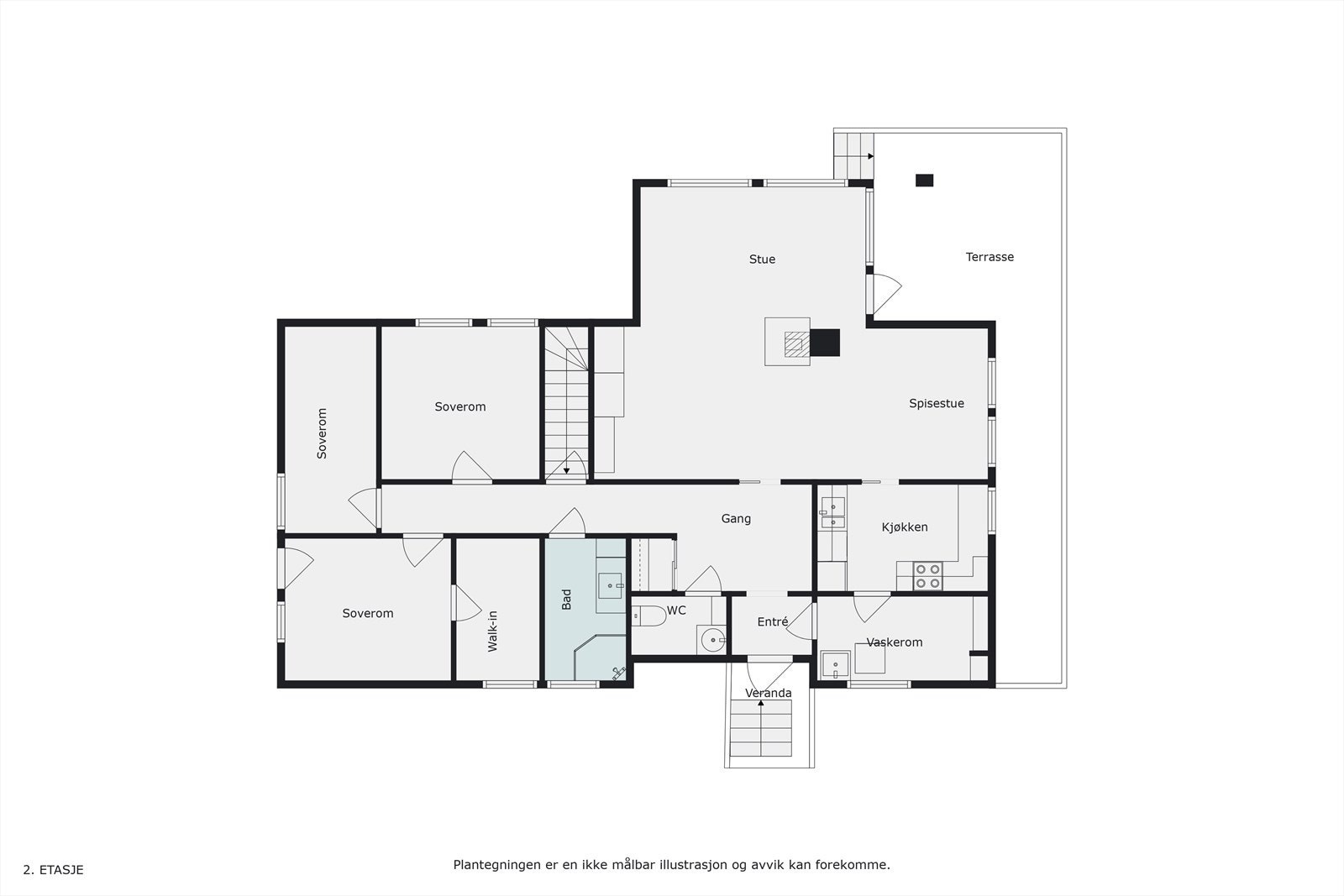 Plantegning Galleribilde