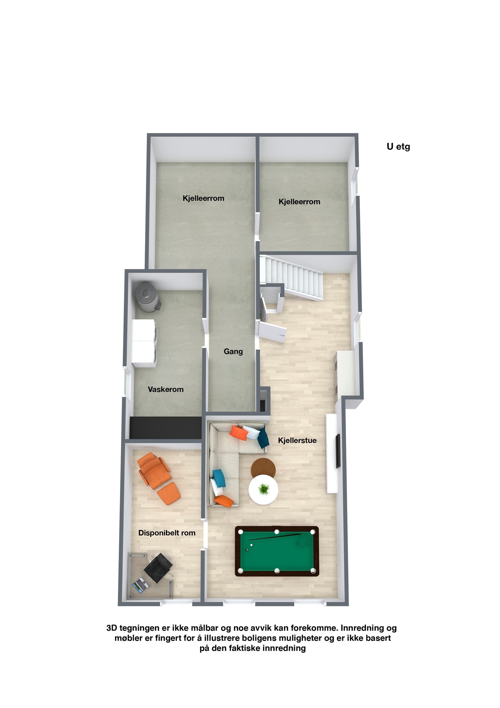 Plantegning kjeller Galleribilde