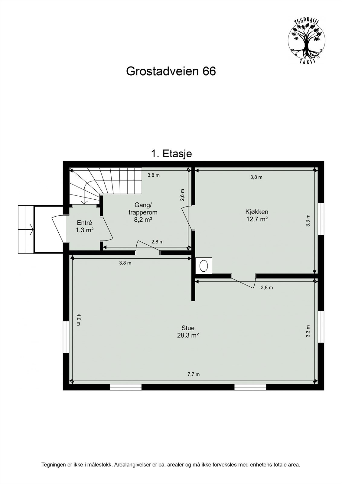 Planskisse 1. etasje Galleribilde