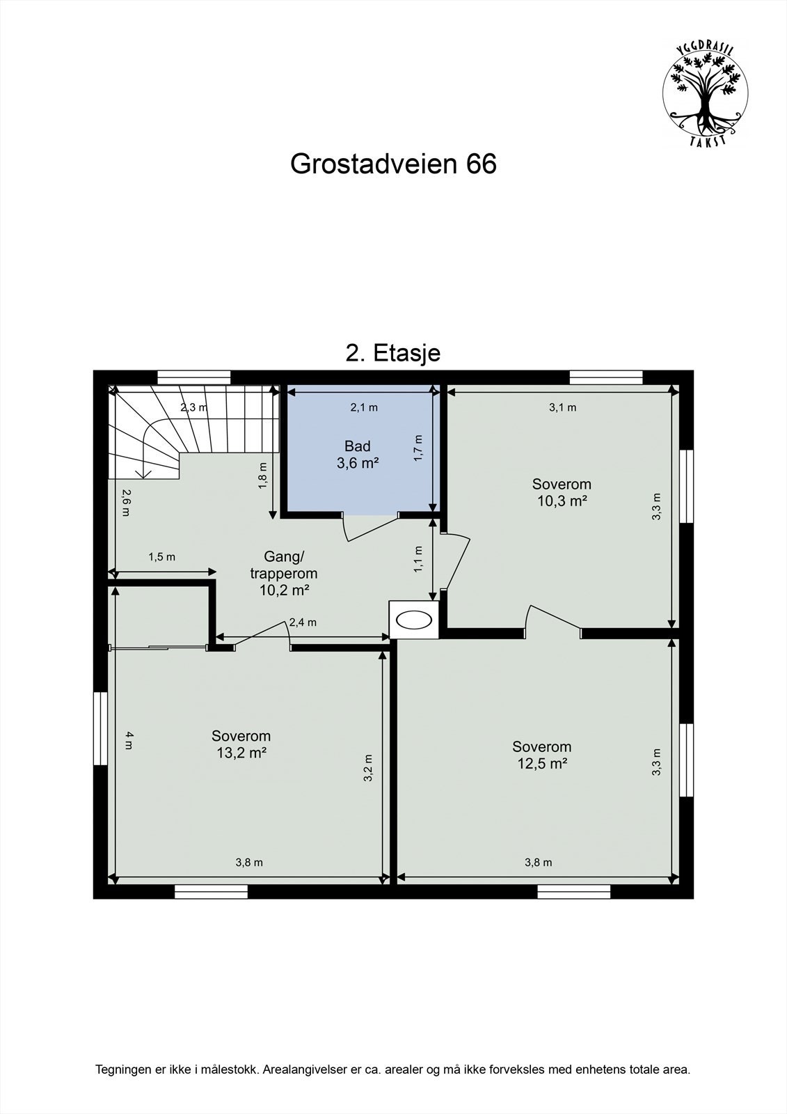 Planskisse 2. etasje Galleribilde