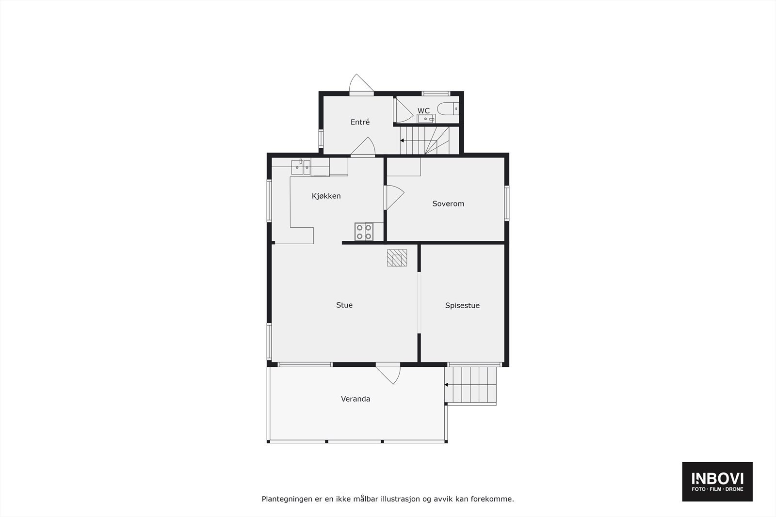 Plantegning 1. etasje Galleribilde