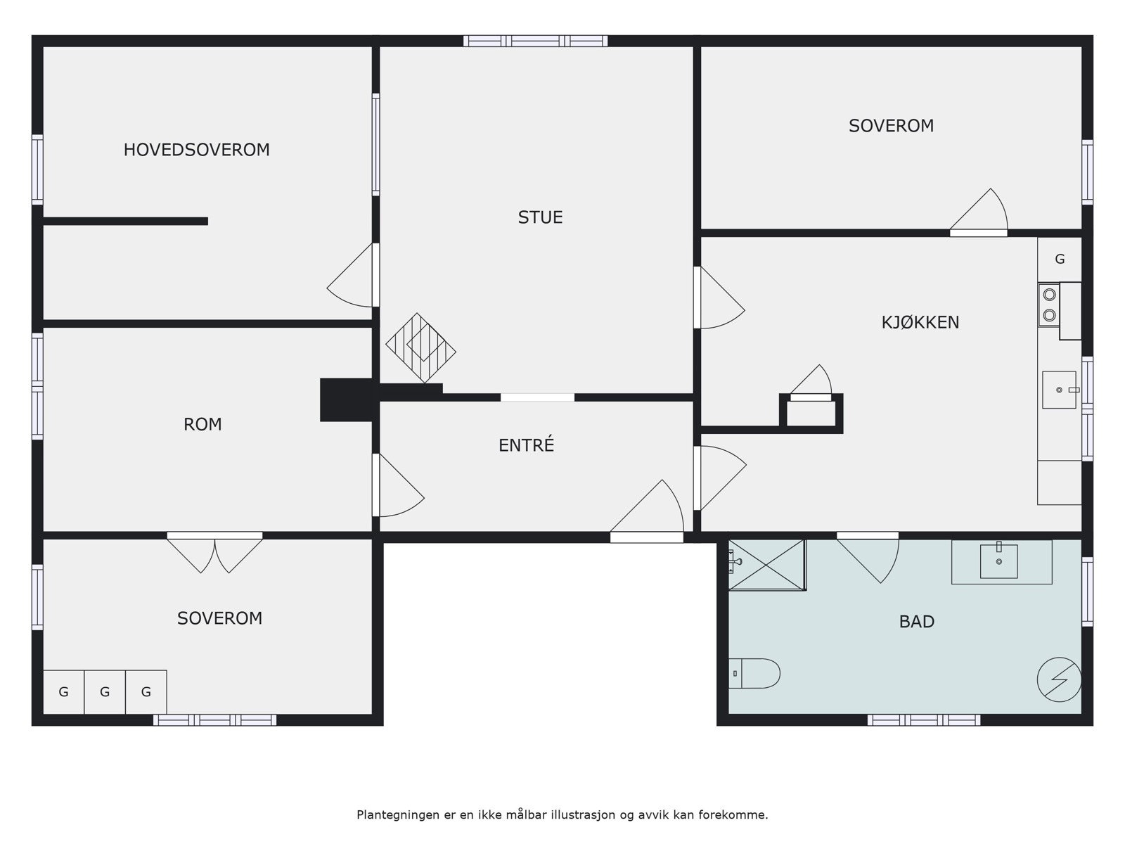 Plantegning Galleribilde