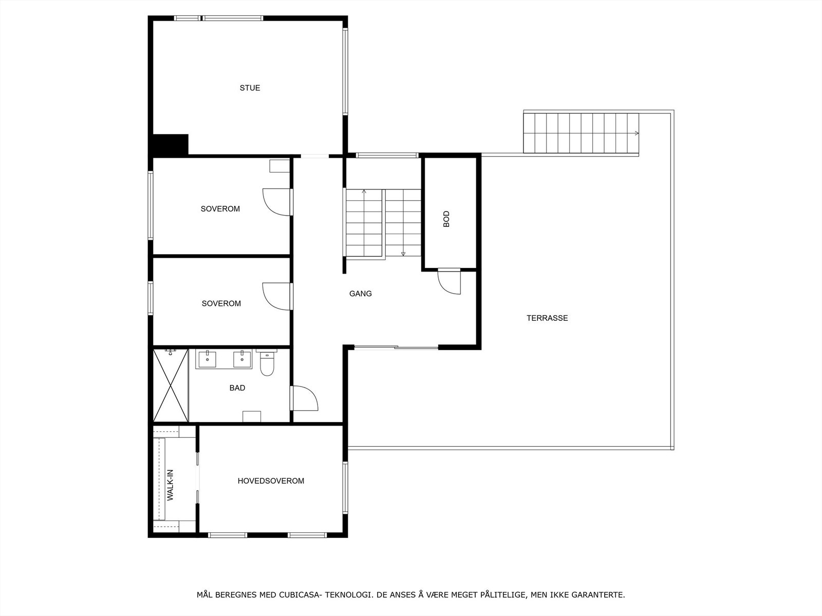 Veiledende skisse av andre etasje. Galleribilde