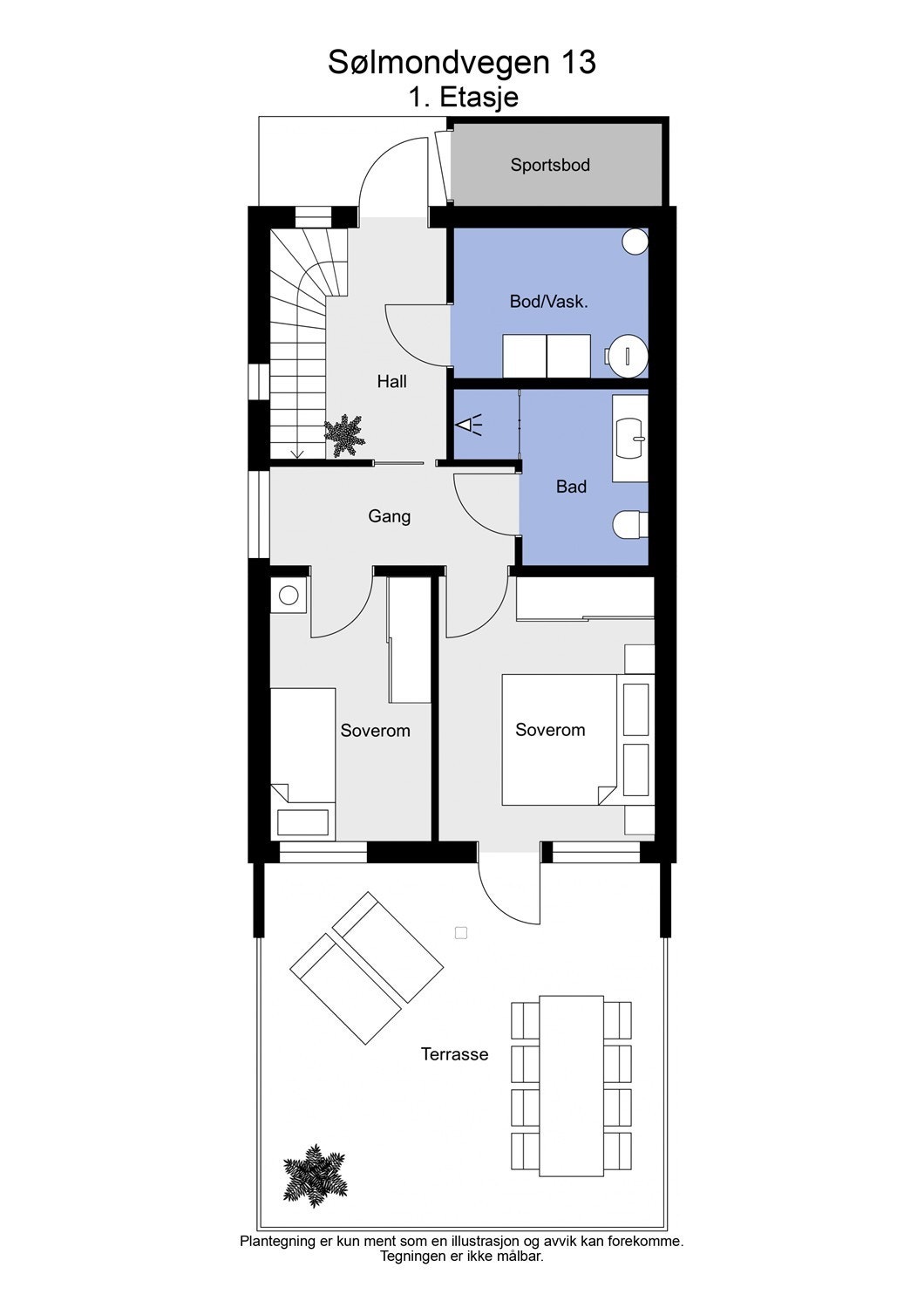 Plantegning - 1. etasje Galleribilde