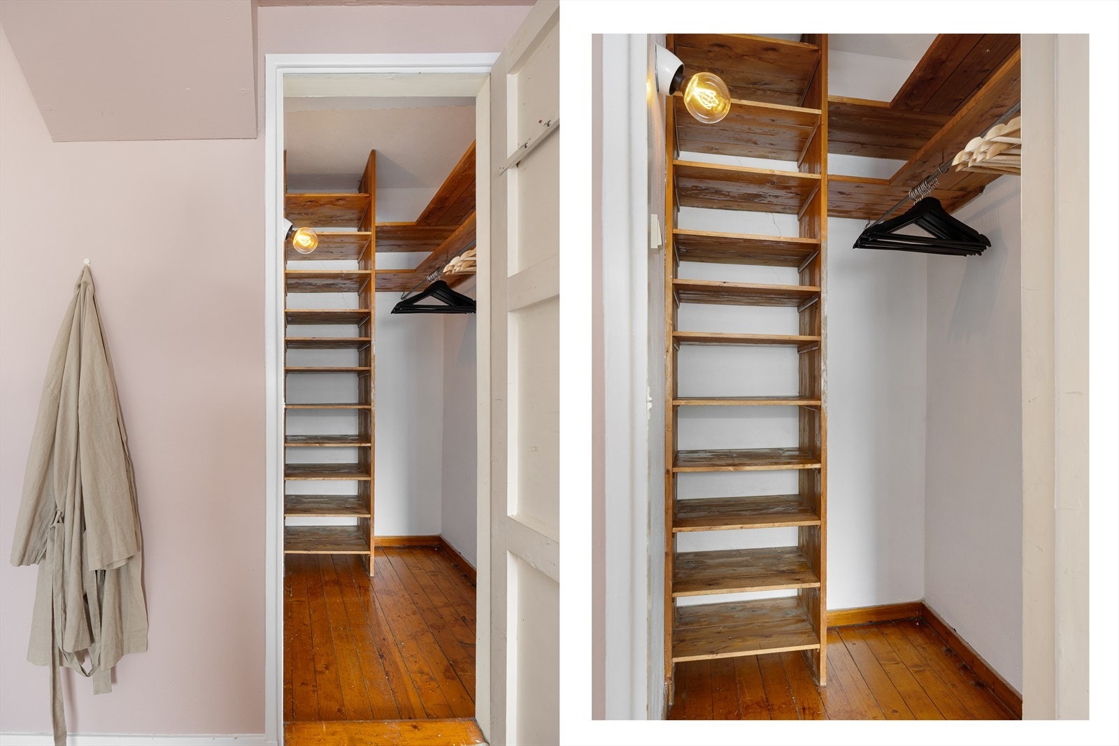 Hovedsoverommet har tilkomst til eget omkledningsrom. Galleribilde