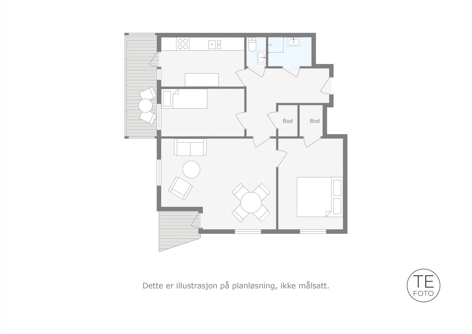 Planløsning 3.etasje. Galleribilde