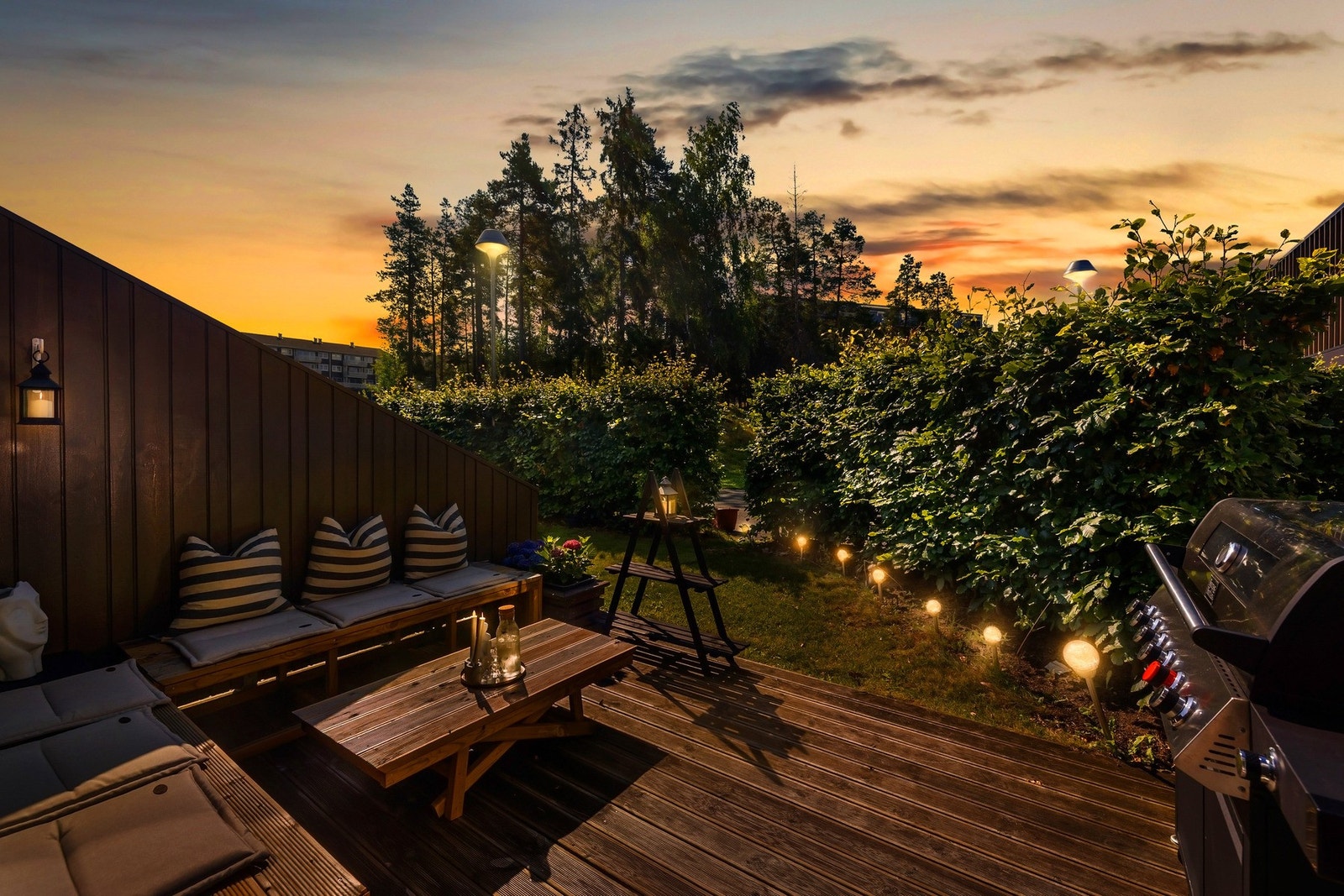 Boligen malt utvendig i juli 2025. Galleribilde