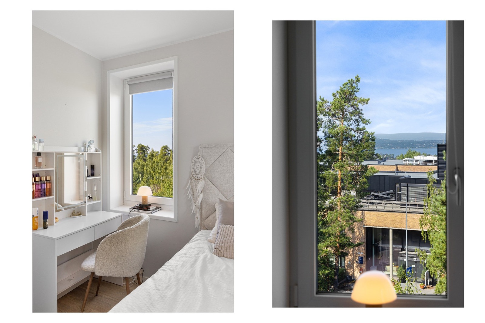 Fra hovedsoverommet har man også utsikt ned mot Oslofjorden. Galleribilde