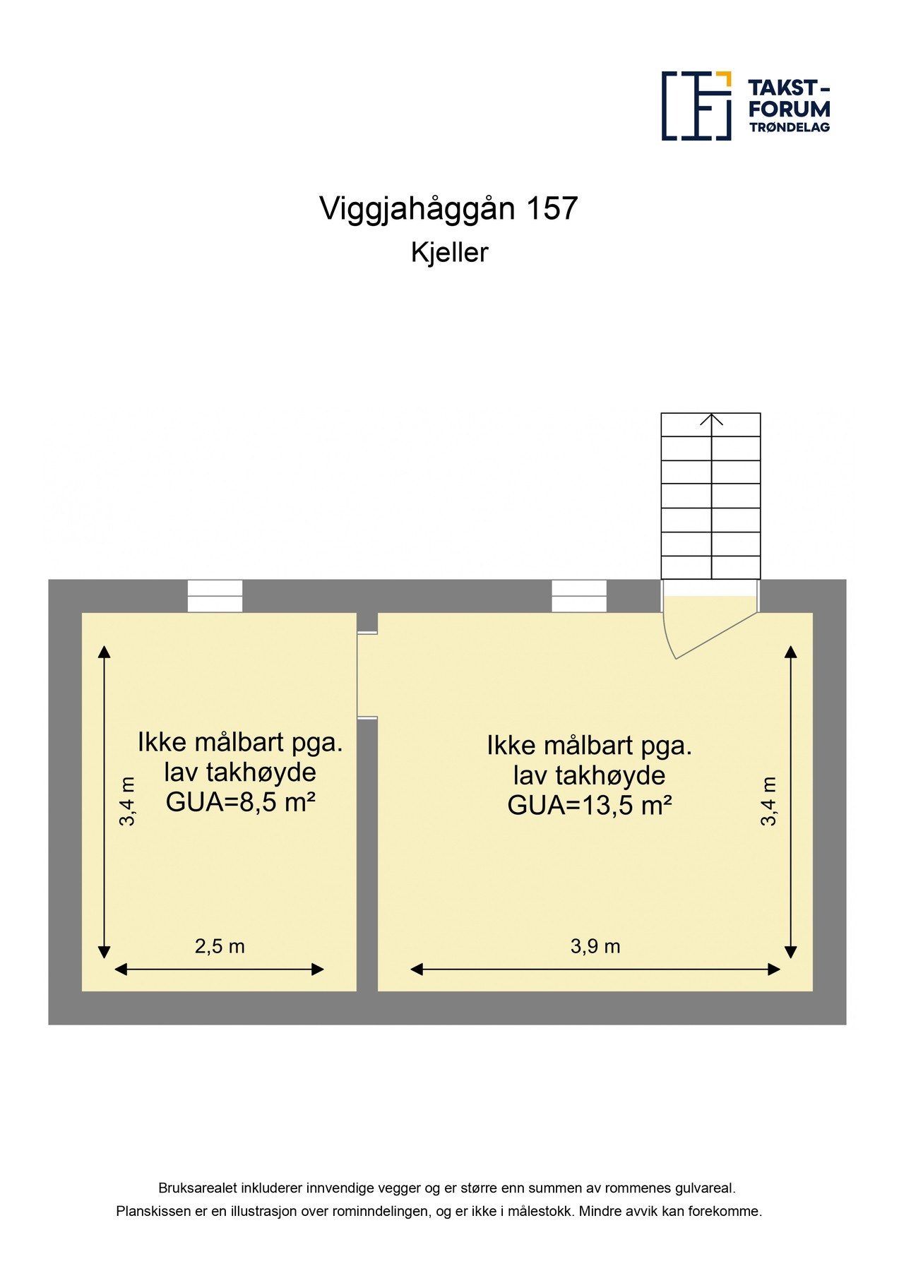 Planskisse kjeller Galleribilde