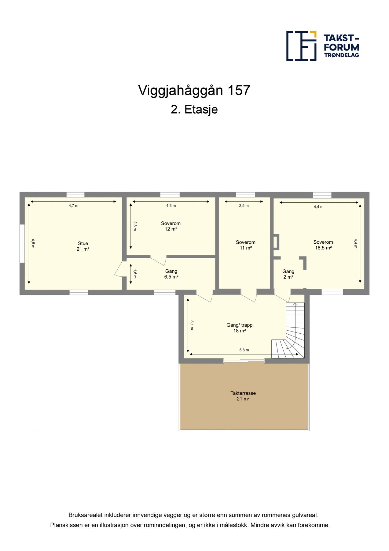 Planskisse 2. etasje Galleribilde