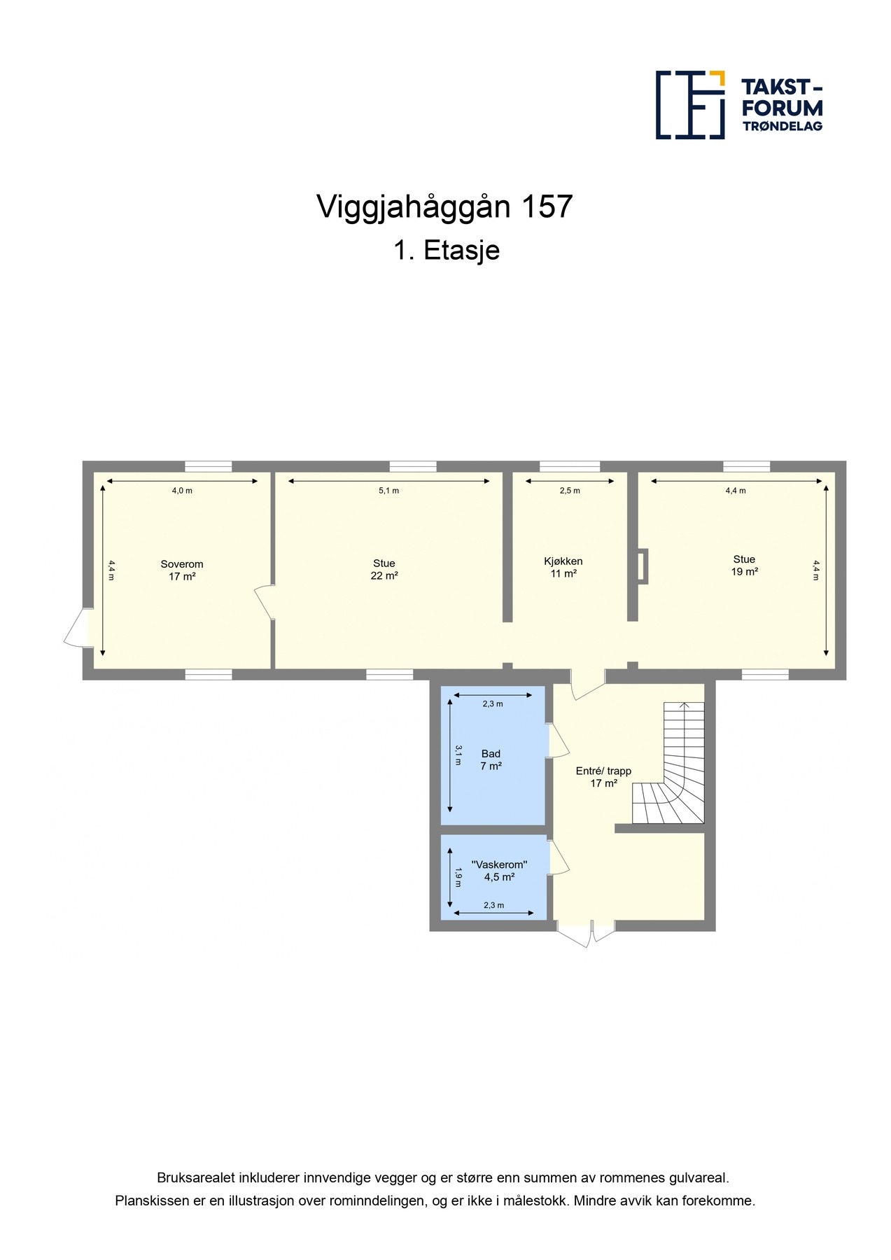 Planskisse 1. etasje Galleribilde