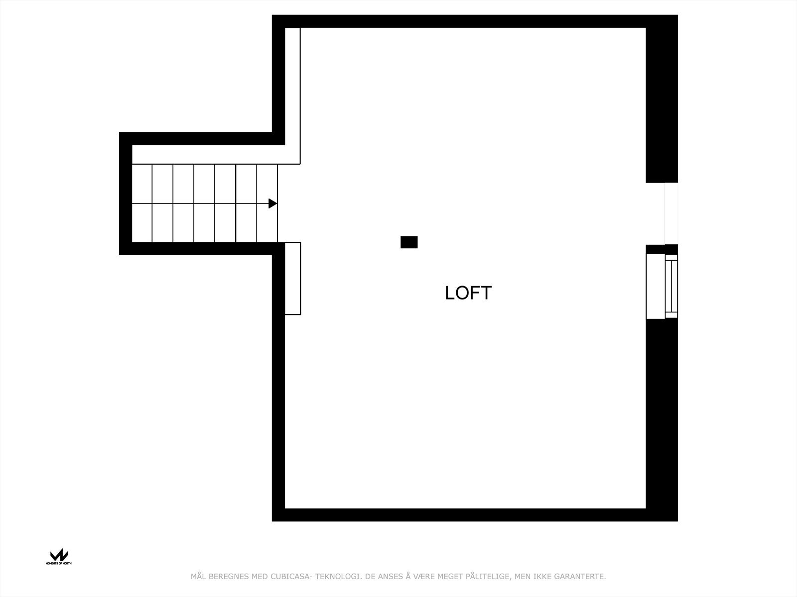 Plantegning Loft. Galleribilde
