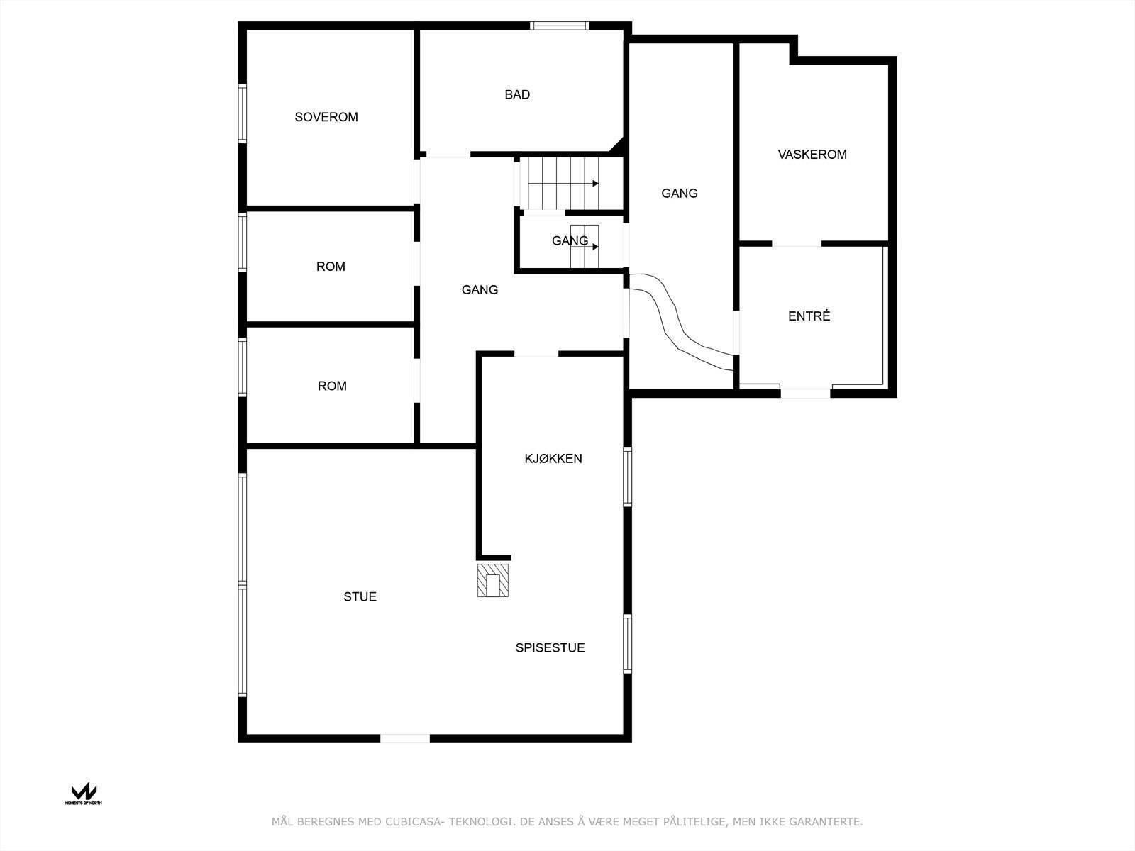Plantegning 1. Etasje Galleribilde