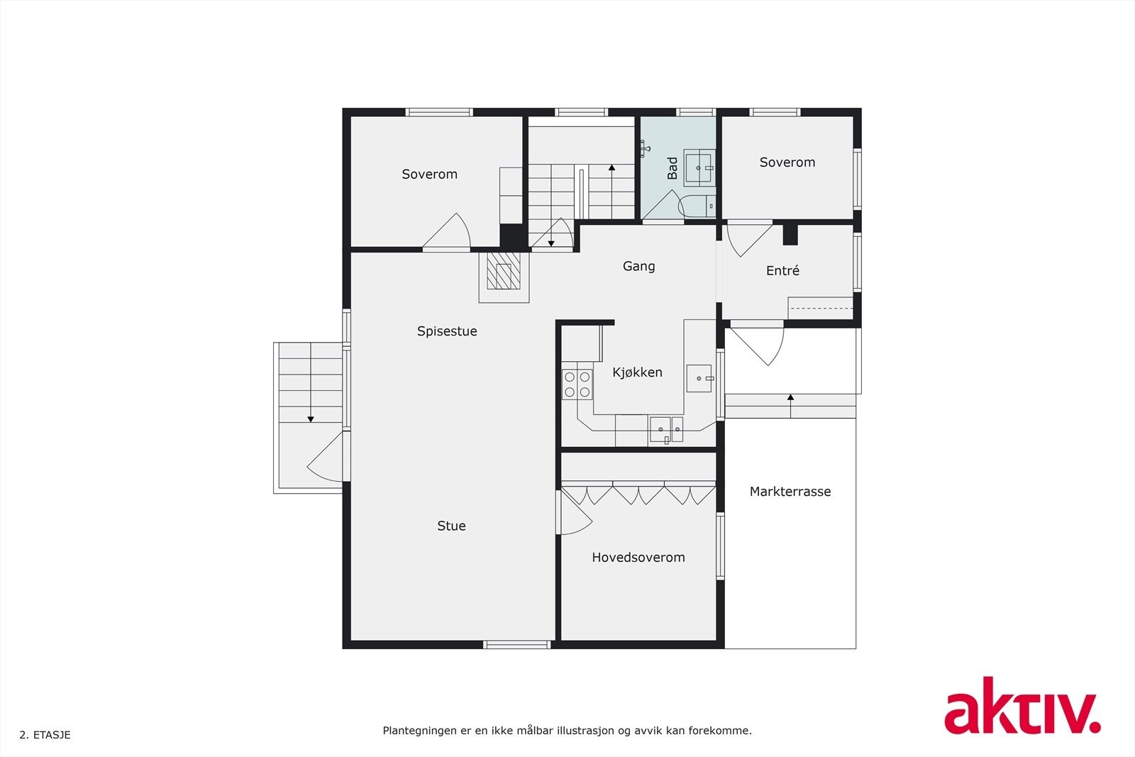 Plantegning Galleribilde
