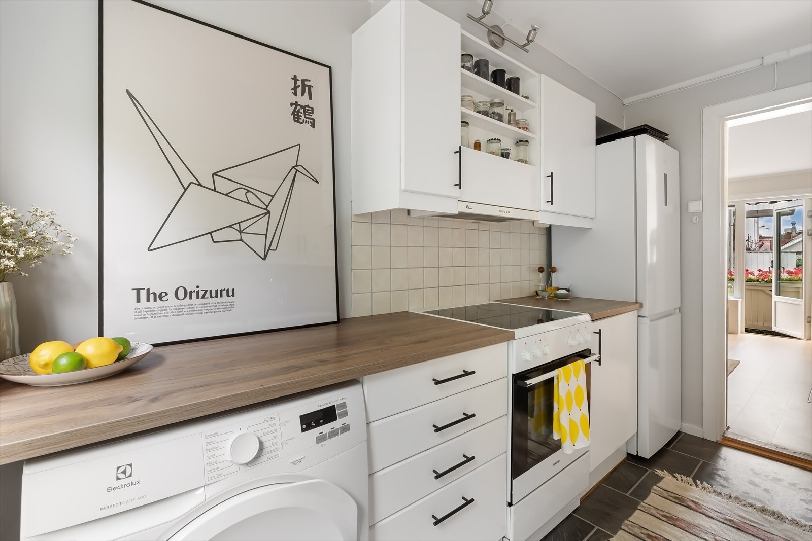 Opplegg for oppvaskmaskin og vaskemaskin. Galleribilde