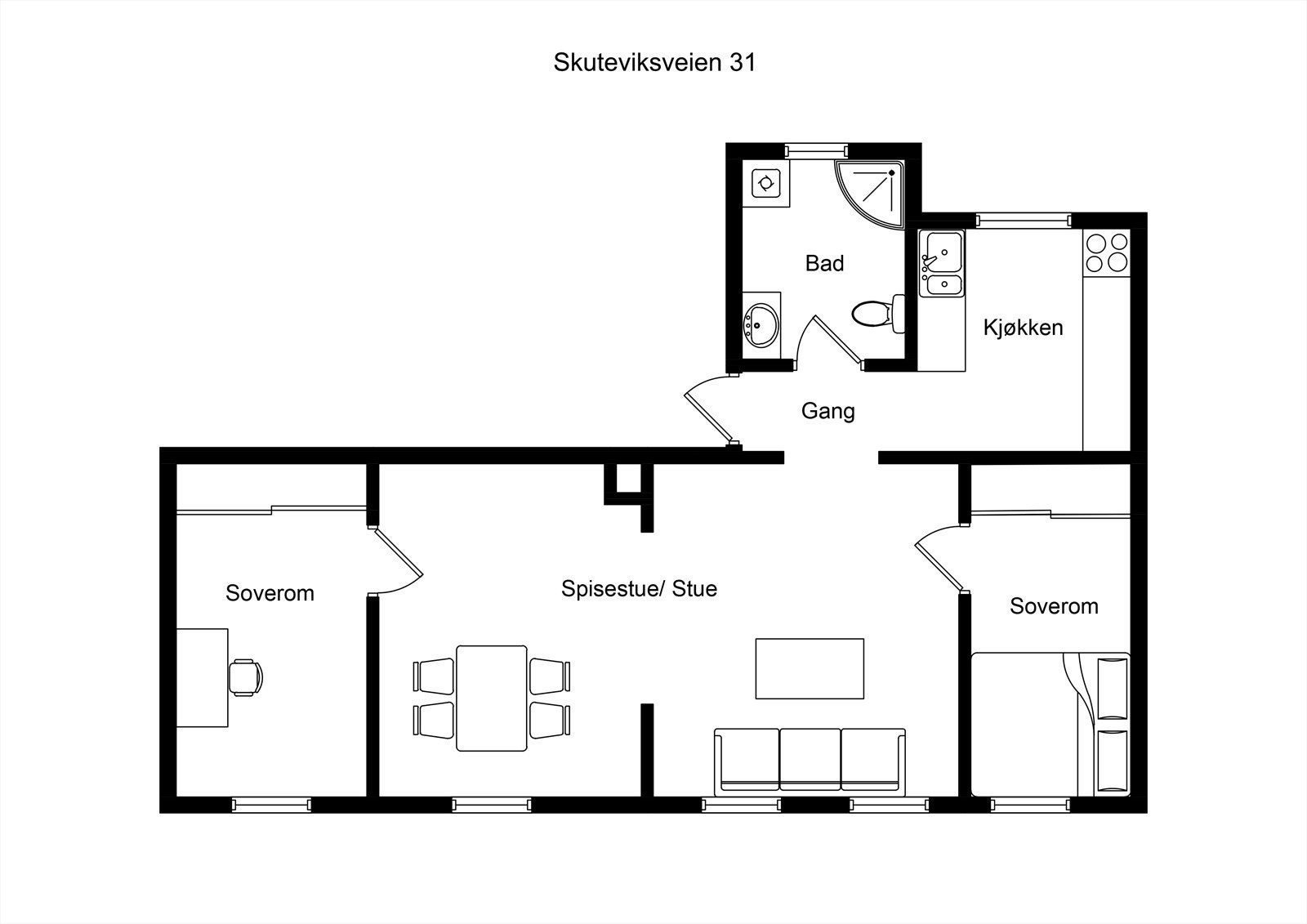 Plantegning Galleribilde