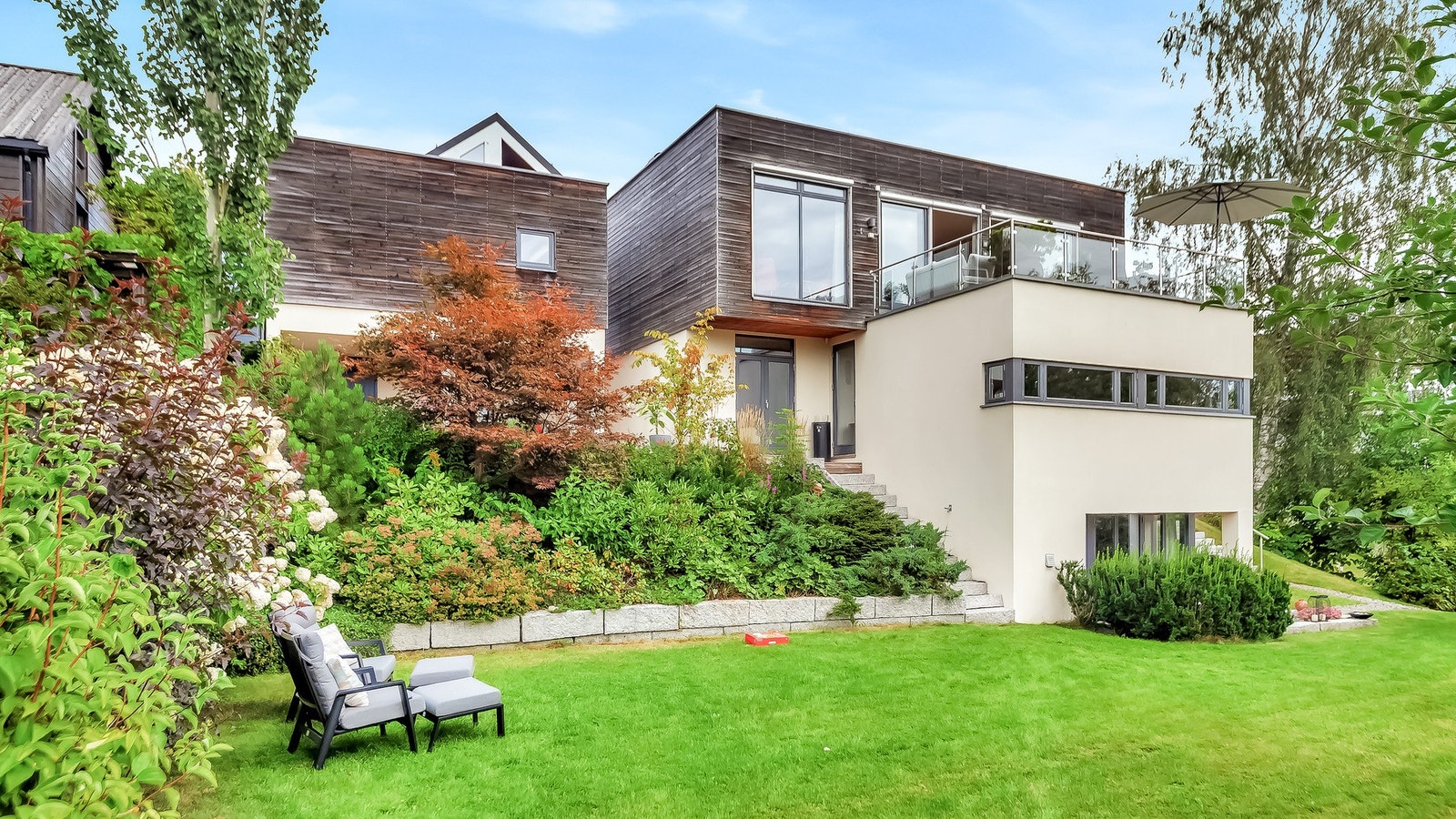 Hagen byr på masse boltreplass for hele familien. Galleribilde