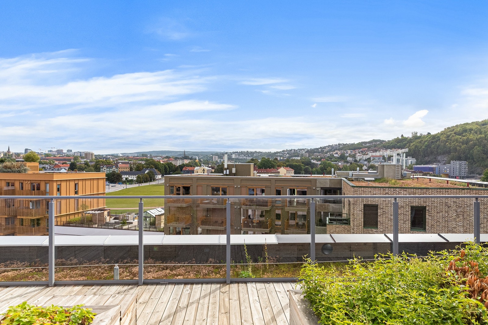 Fantastisk utsikt over Oslo by. Galleribilde