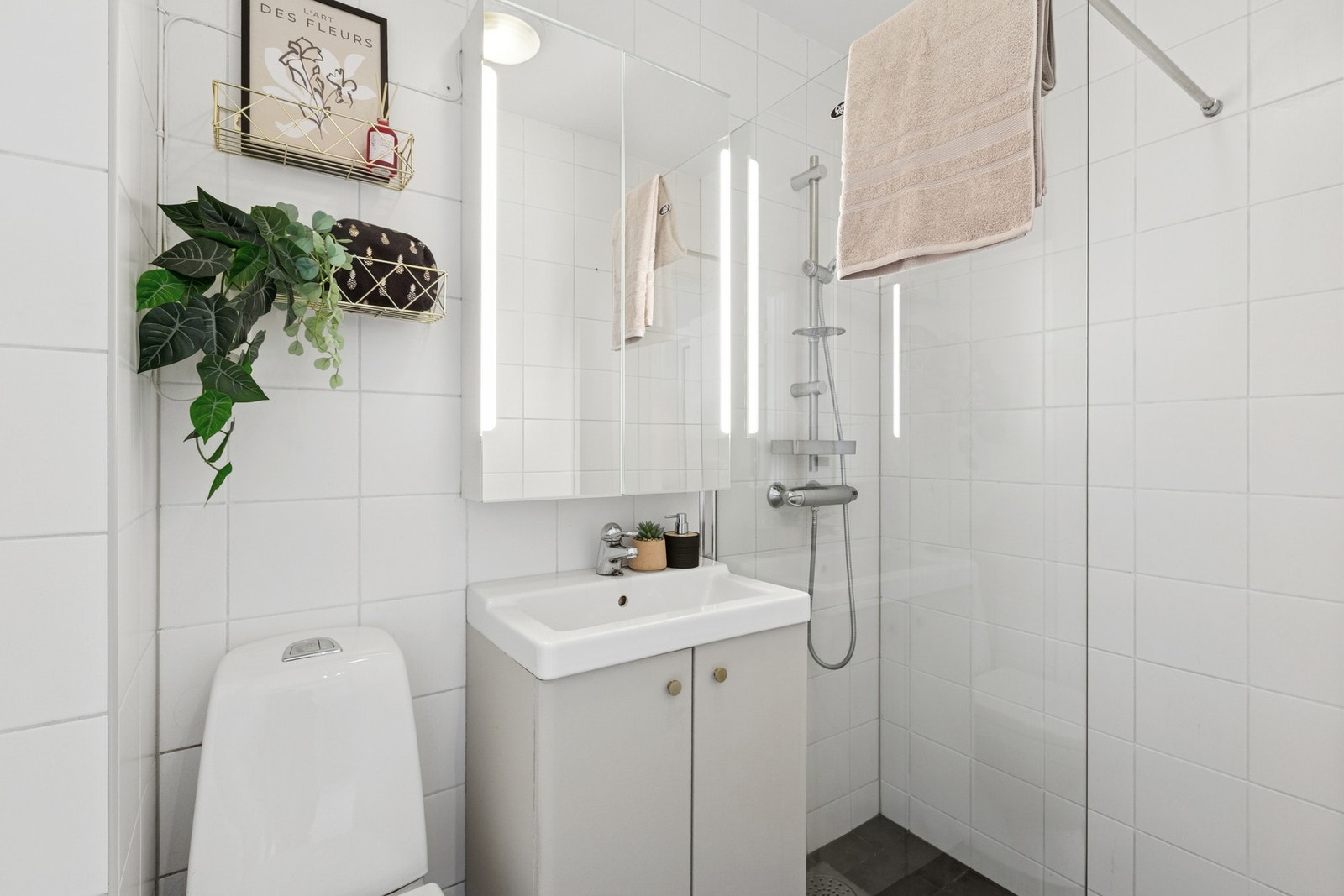 Badet har gulvvarme. Galleribilde