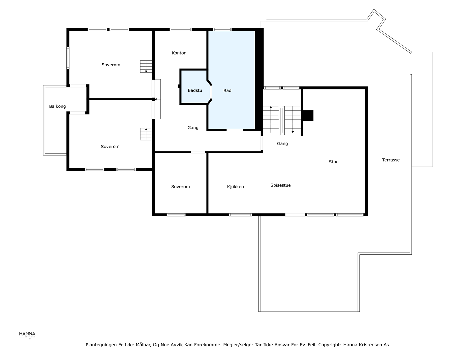 Plantegning 2.etasje - God planløsning som gir god utnyttelse av arealet Galleribilde