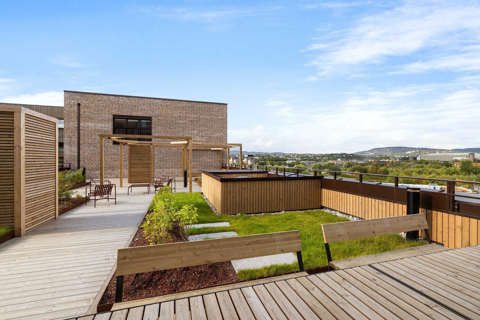 Fellesareal - En av takterrassene. Galleribilde