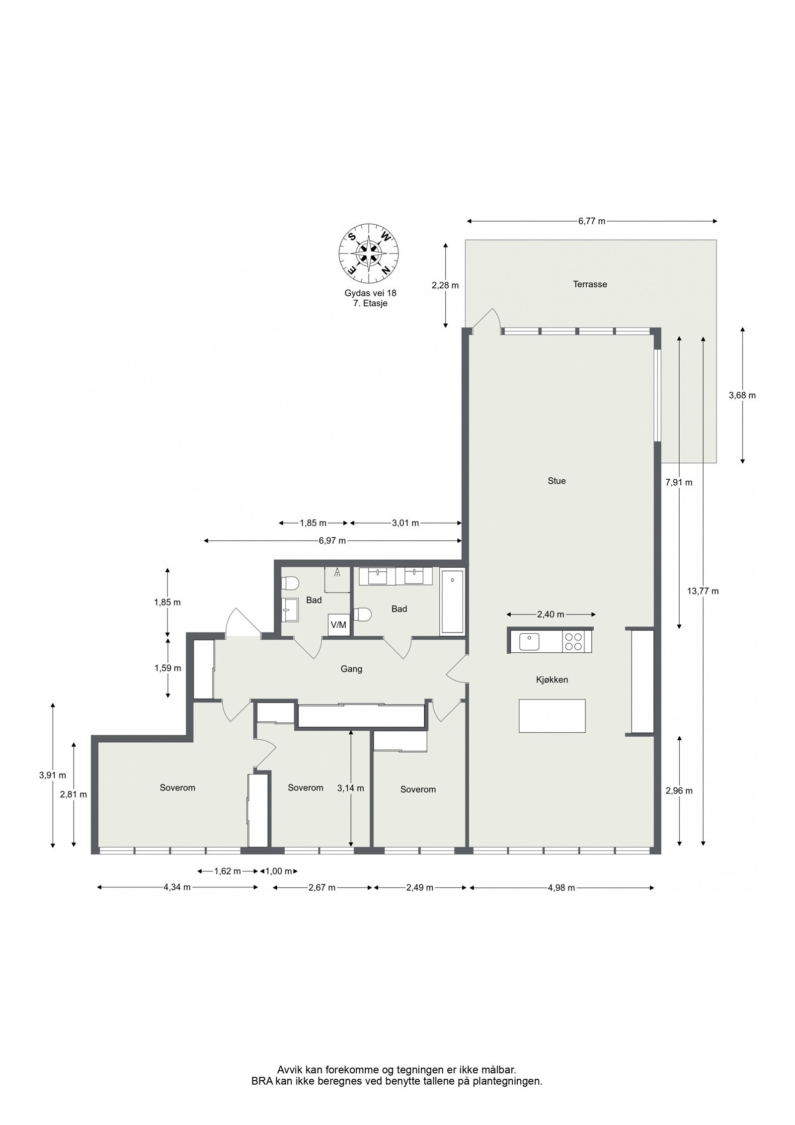 Plantegning Galleribilde