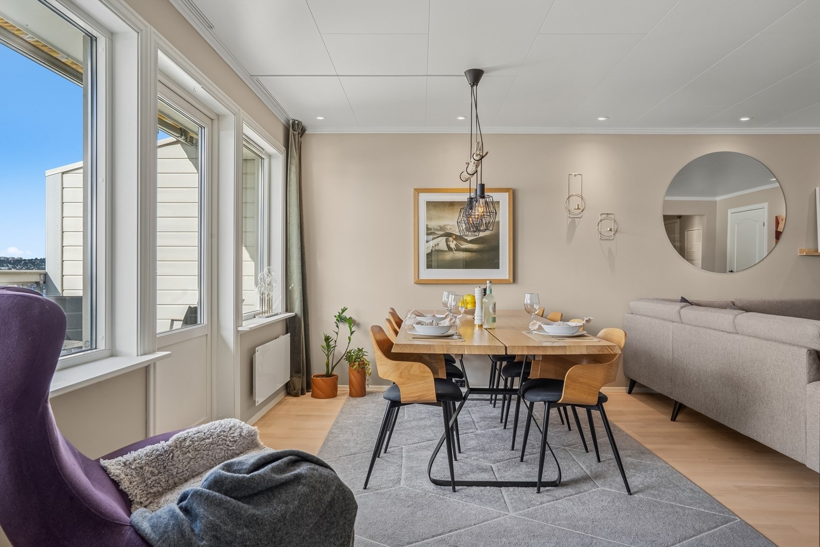 Leiligheten har for øvrig elektrisk oppvarming. Galleribilde