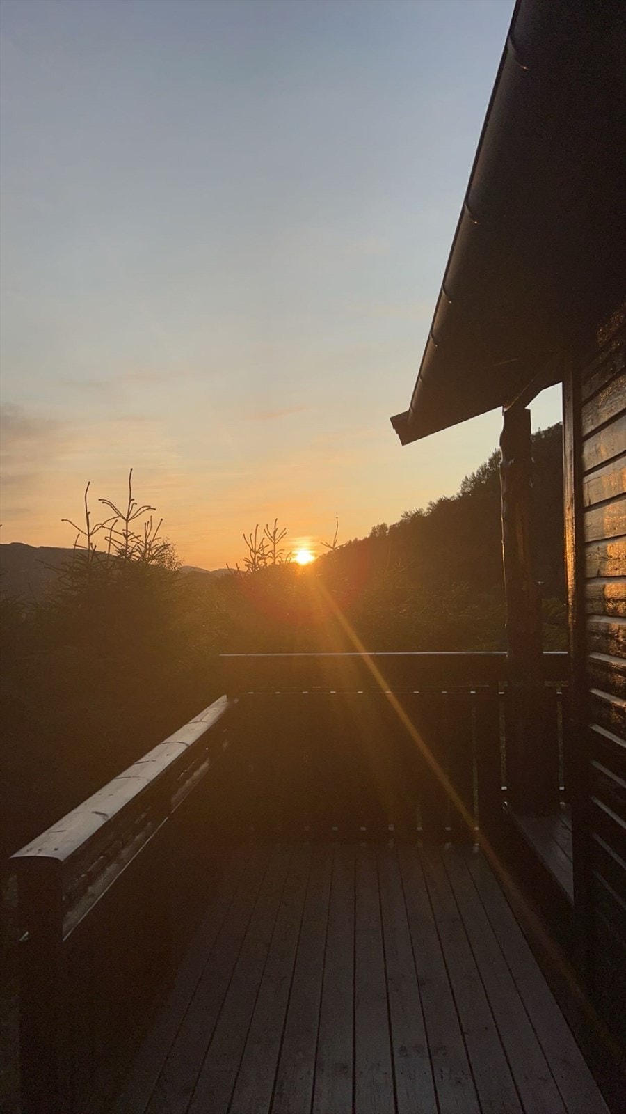 Solnedgang kl.23.30 i Juni Galleribilde