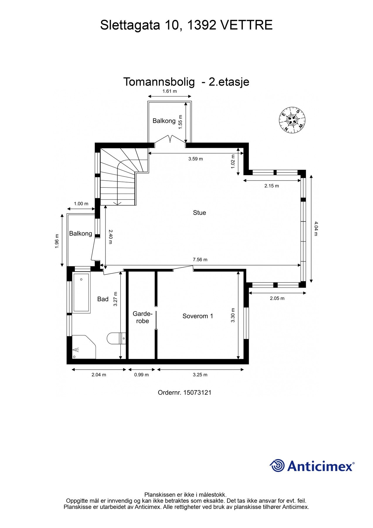 Plantegning - 2. etasje Galleribilde
